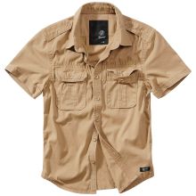 Brandit Heren Us Shirt Ripstop Shortsleeve, marineblauw, M