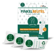 Unisex Taschen-WC 3 x 600 ml Pinkelbeutel 