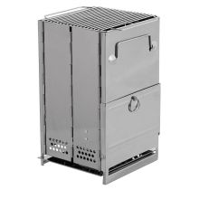 Edelstahl Raketenofen faltbar mittel