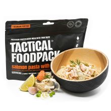 Hauptmahlzeit Lachs-Pasta mit Weißwein