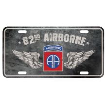 Nummernschild US Style mit Druck 82nd Airborne