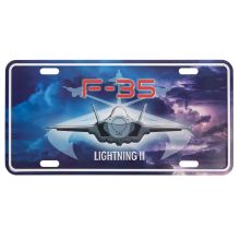 Nummernschild US Style mit Druck F-35 Lightning II