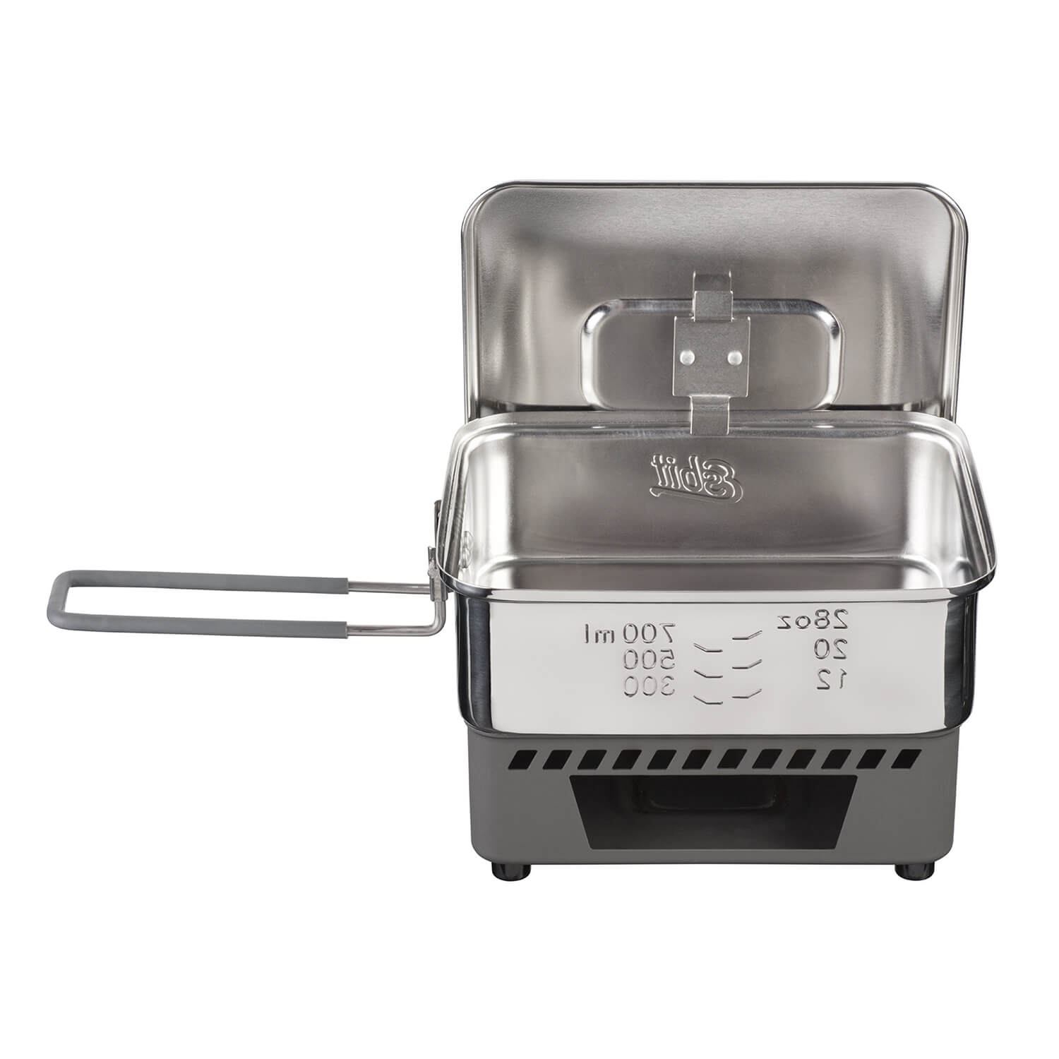 Trockenbrennstoff Kochset 1100 ml Edelstahltopf