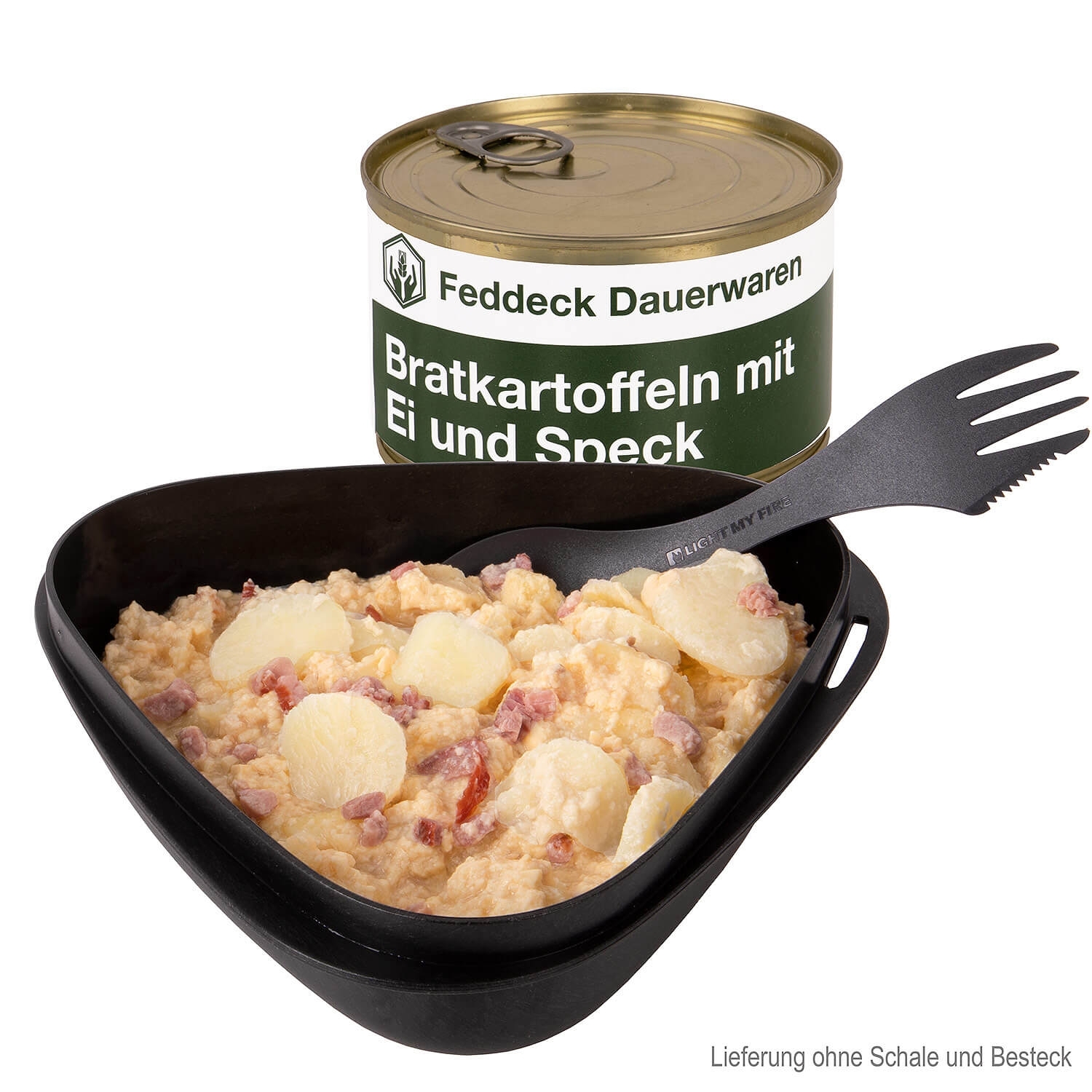 Fertiggericht Dose Bratkartoffeln mit Ei und Speck