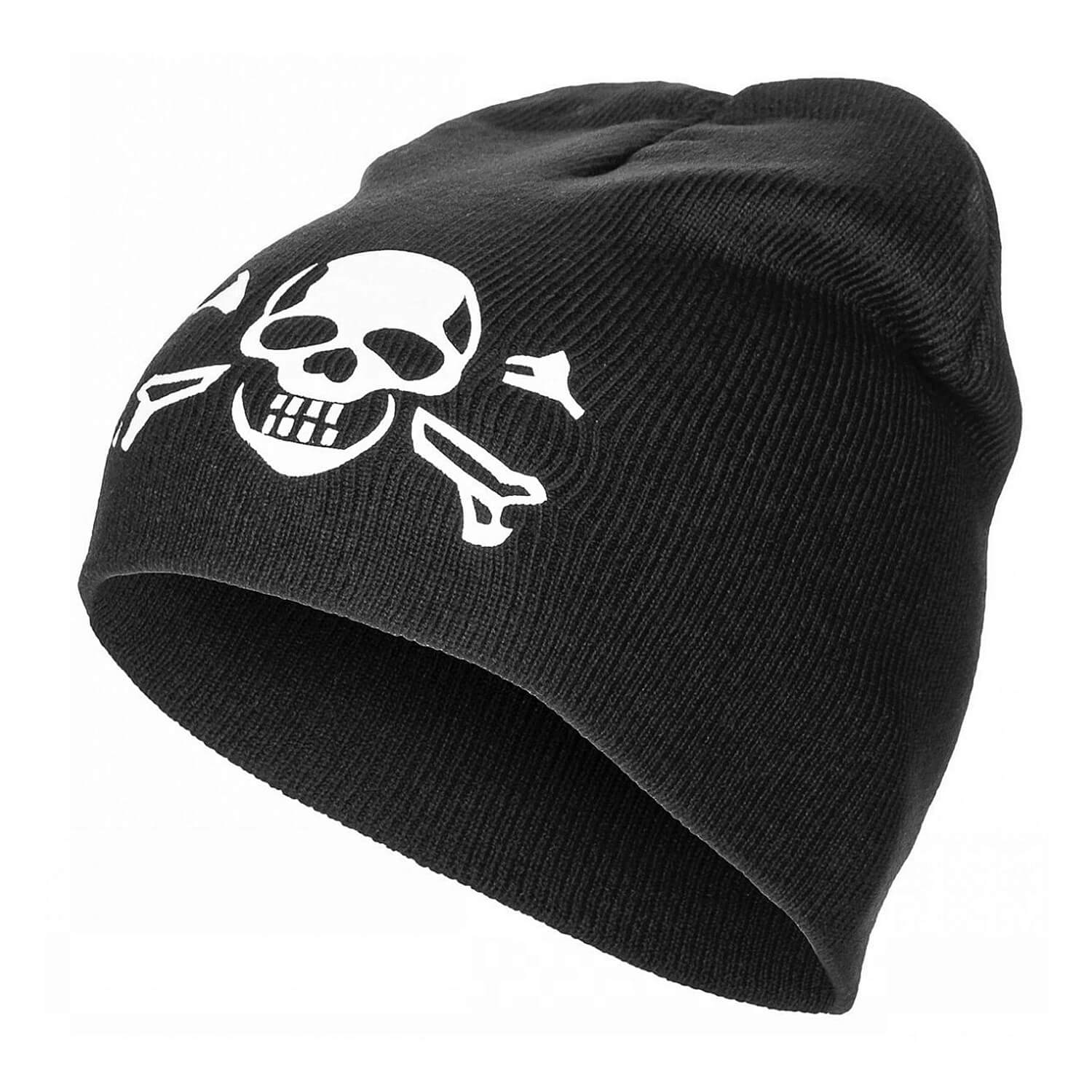 Strickmütze Beanie Totenkopf