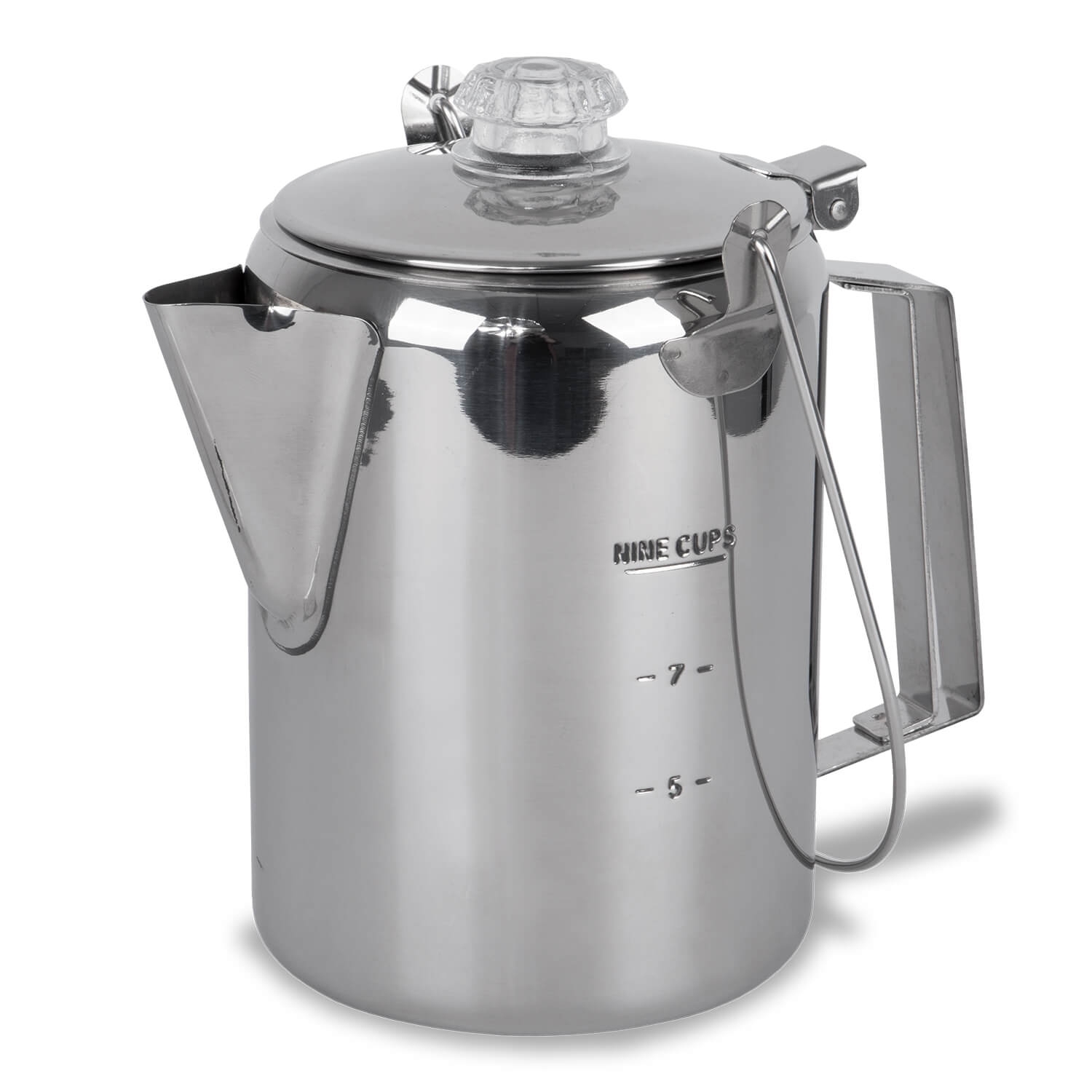 Edelstahl Kaffeekanne mit Perkolator