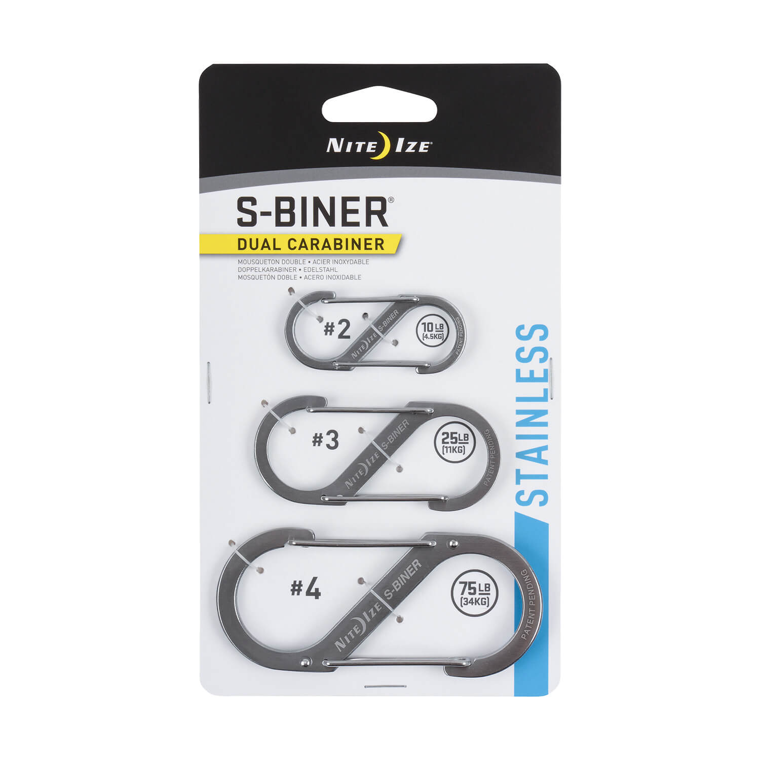 S-Biner Combo Doppel-Clip Karabiner 3er Pack