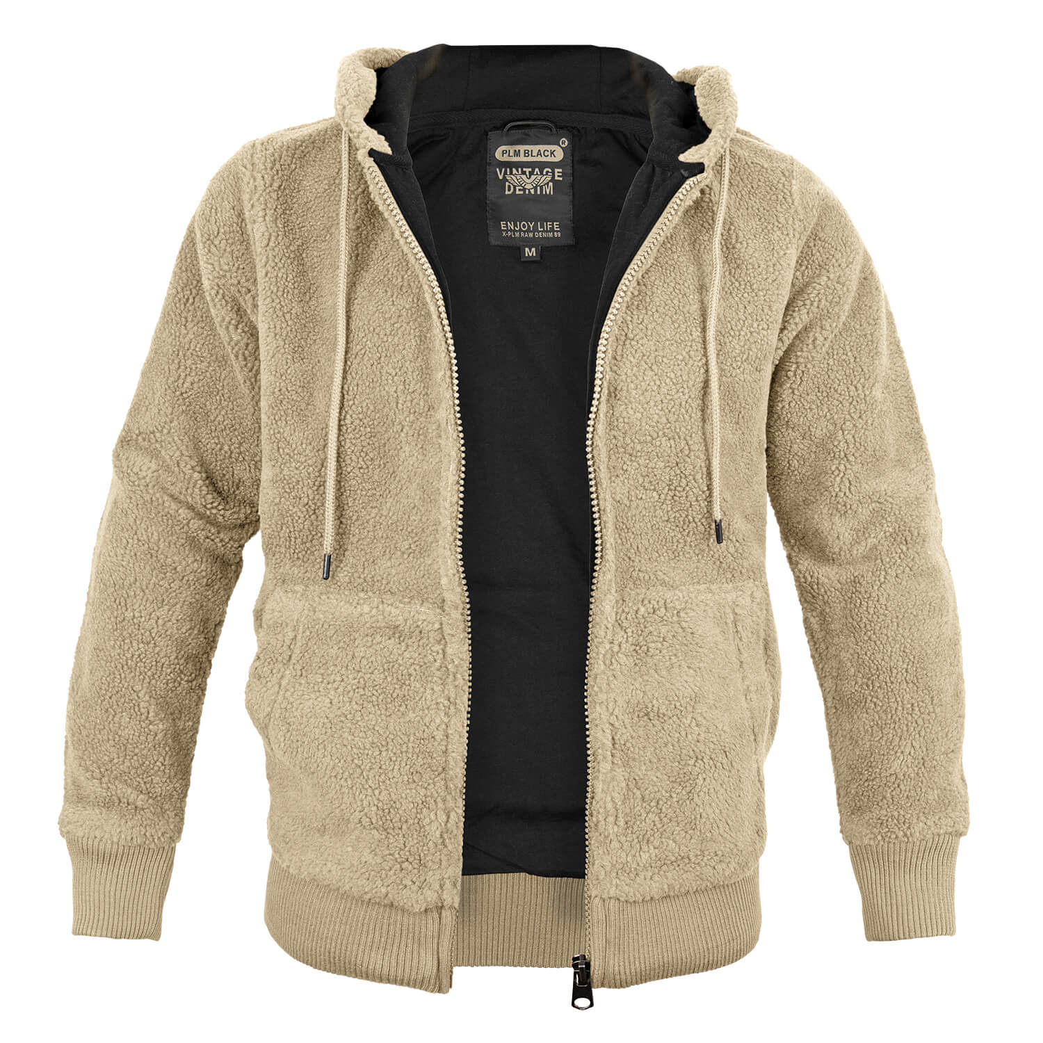 Teddyfleece Jacke mit Kapuze