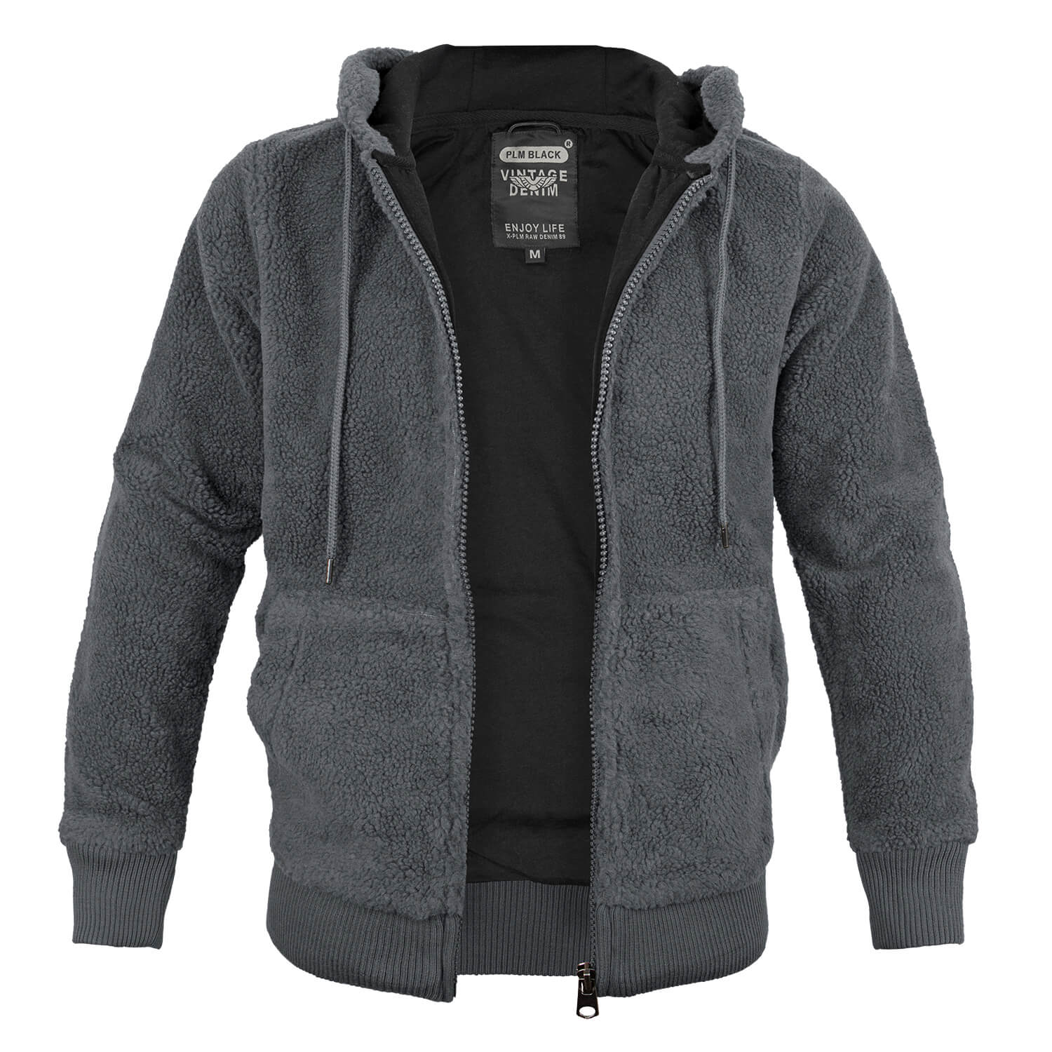 Teddyfleece Jacke mit Kapuze