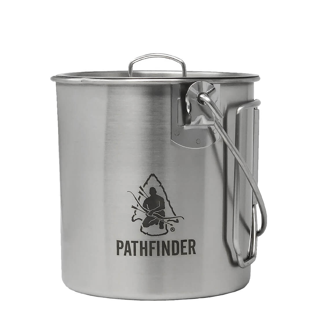 Edelstahl Bush Pot mit Deckel 0.95 Liter