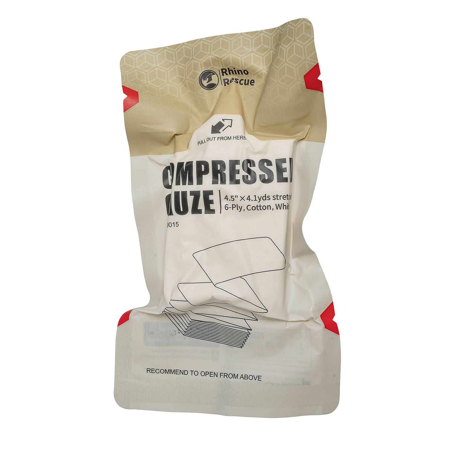 Quick Response Compressed Gauze 5 cm x 3.75 m