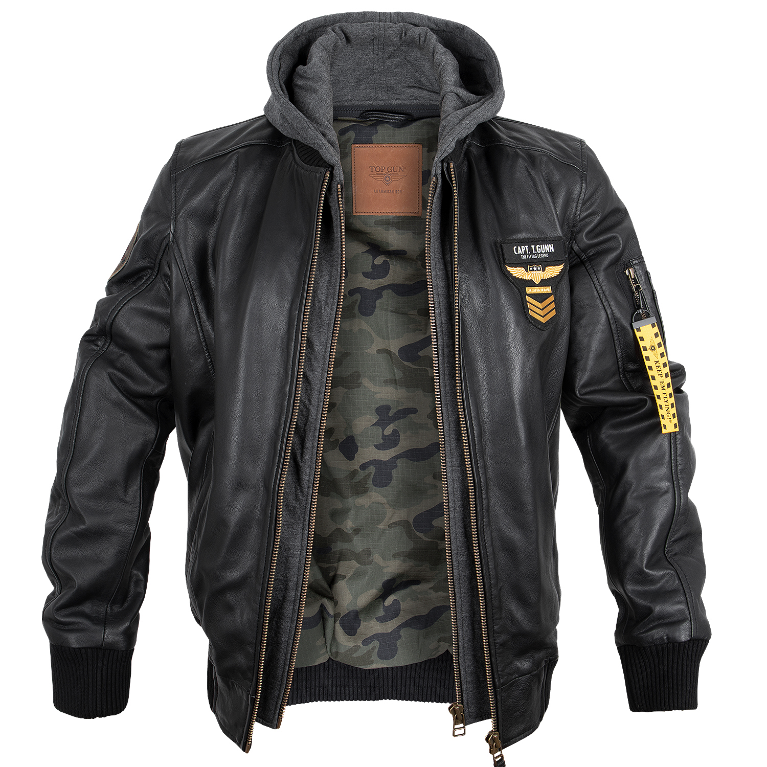 Leder Pilotenjacke Styling