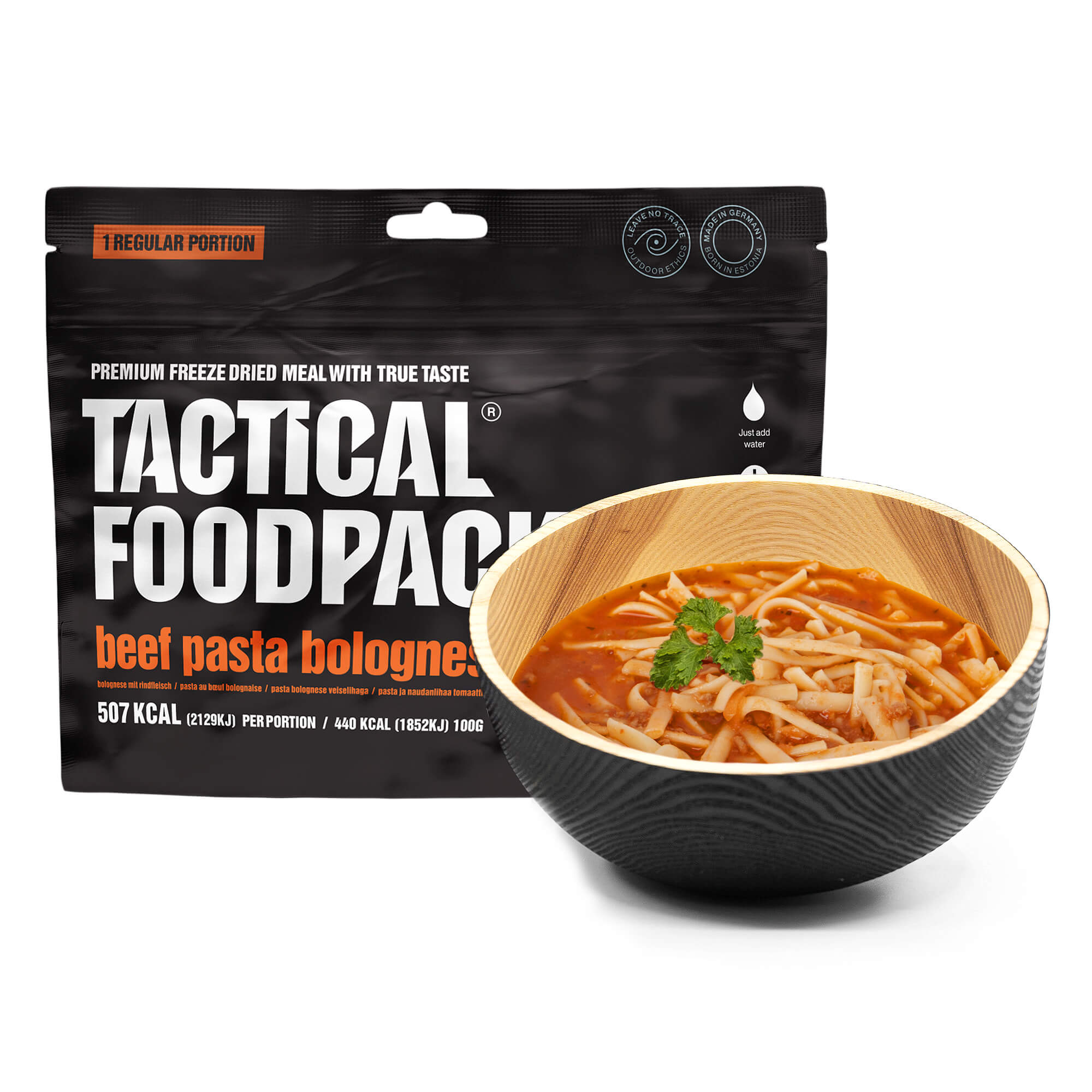 Hauptmahlzeit Pasta Bolognese