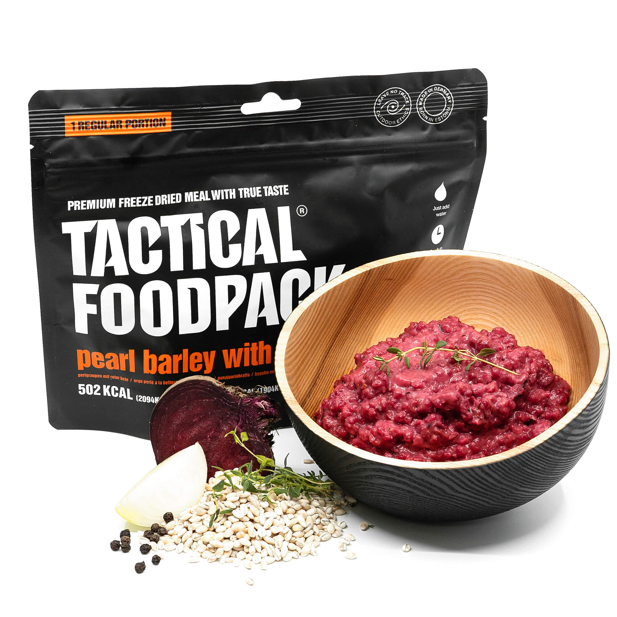 Hauptmahlzeit Perlgraupen mit Roter Beete