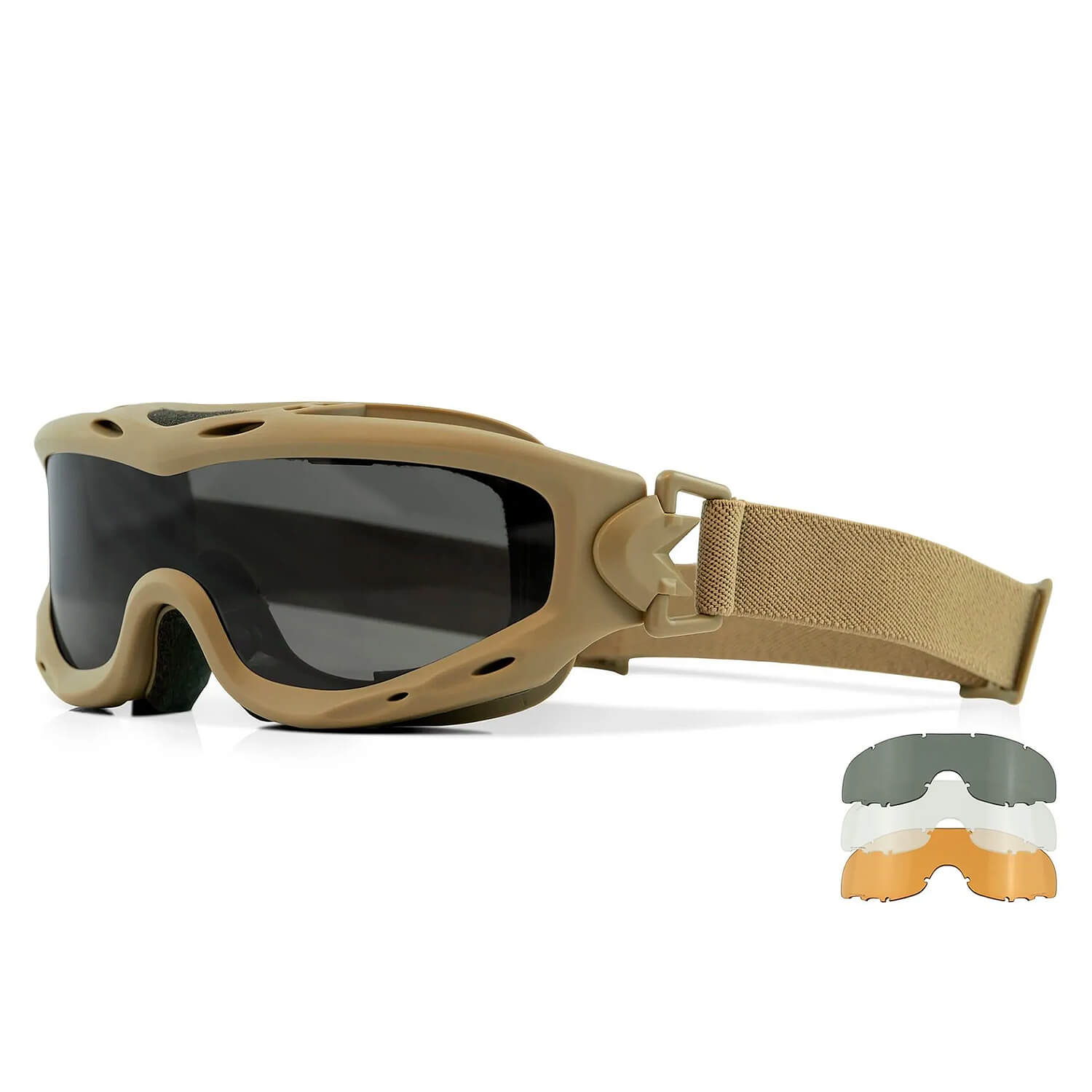 Spear Taktische Brille mit 3 Gläsern