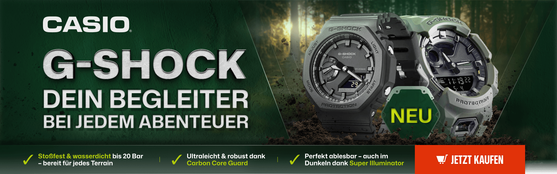Neue Marke - Cassio | G-SHOCK im bw-online-shop