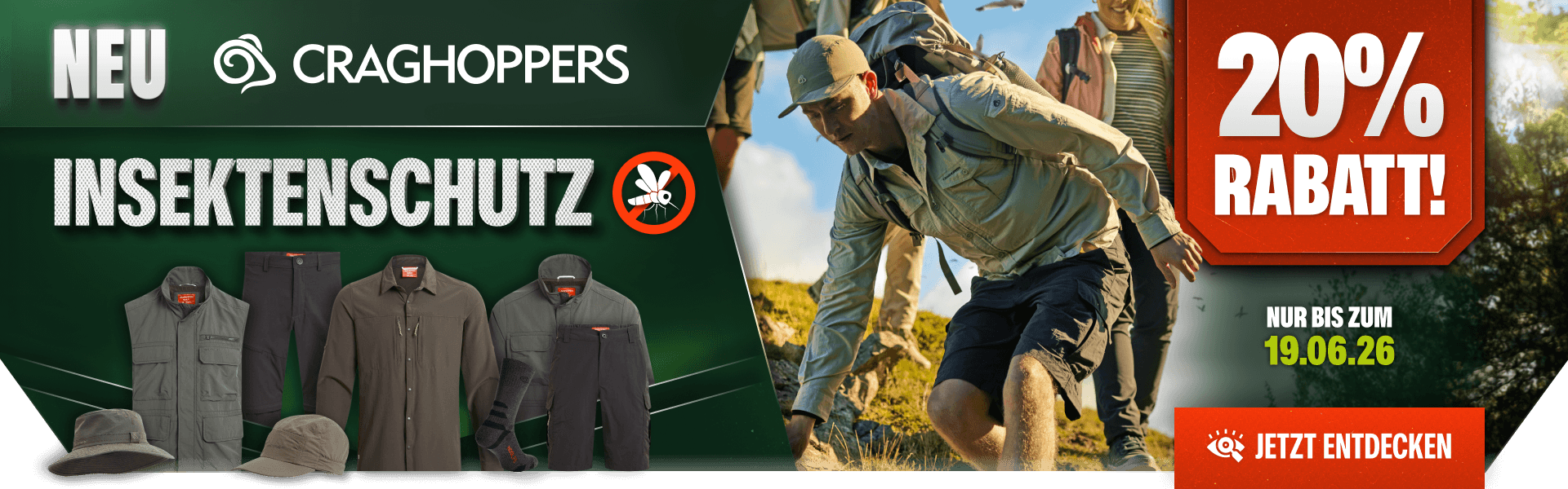 Craghoppers NosiLife - Einführungsrabatt von 20%