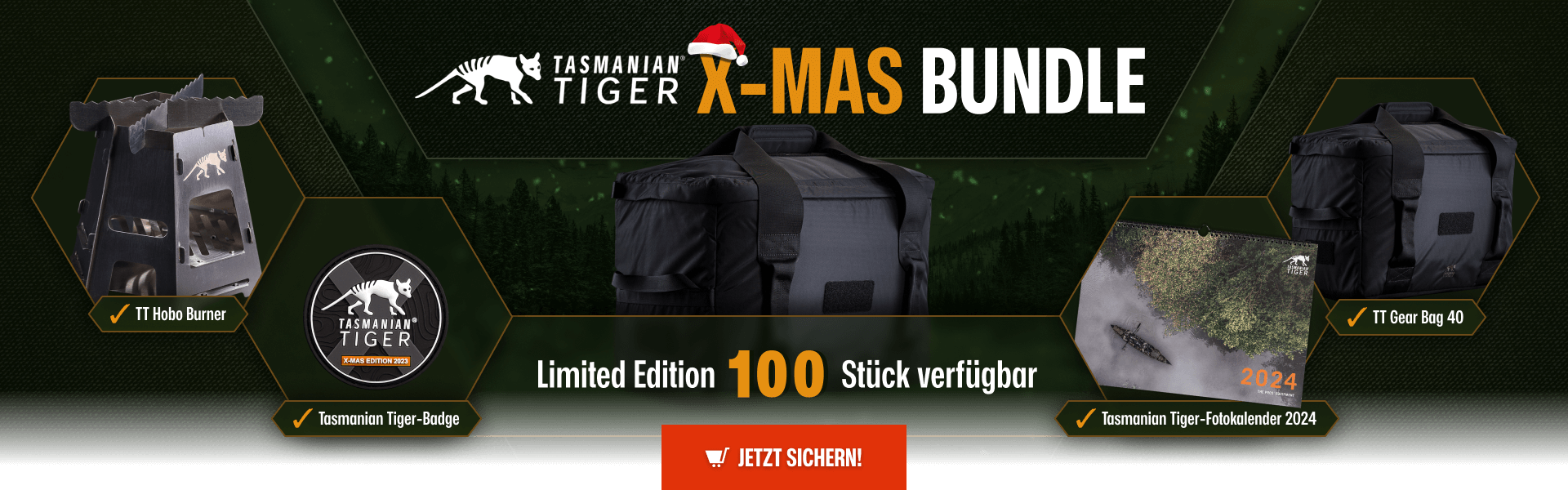 Sichere Dir jetzt Dein Tasmanian Tiger X-Mas Bundle