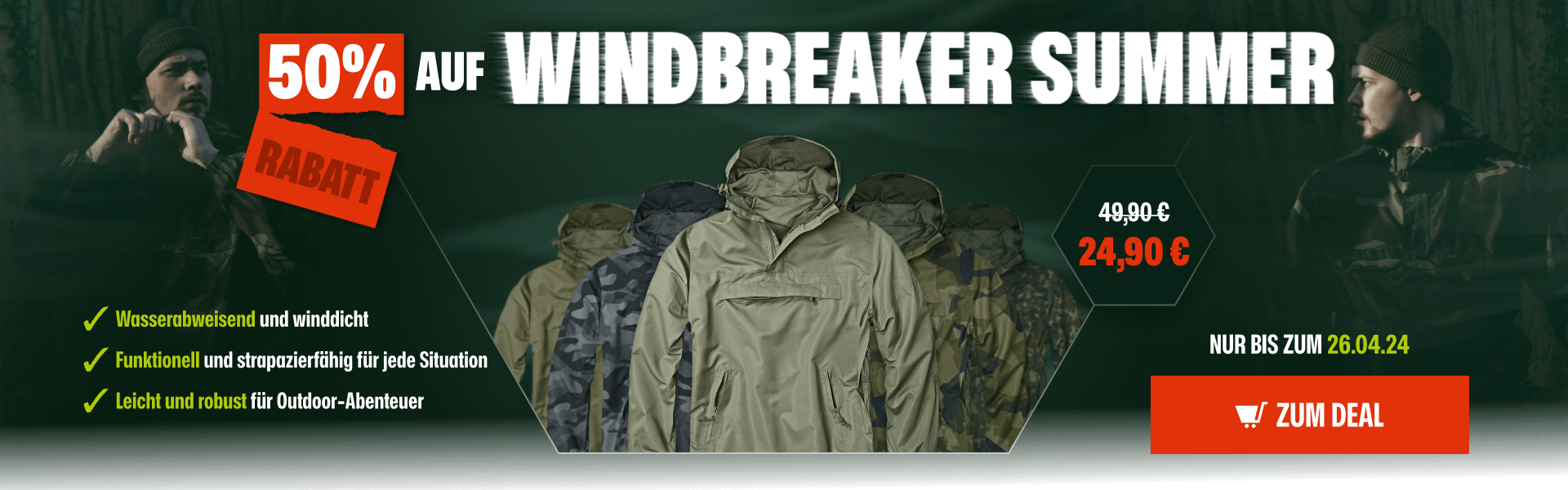 Windbreaker Summer zum halben Preis | bw-online-shop
